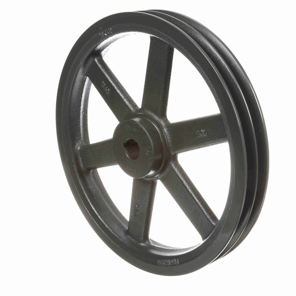 2 Groove Cast Iron Fhp - Finished Bore Sheave, 2BK130X1